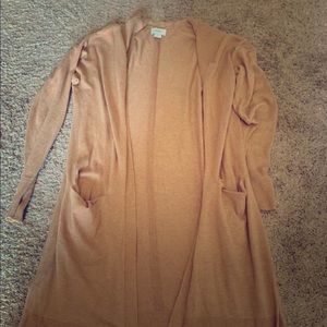 Camel cardigan light weight